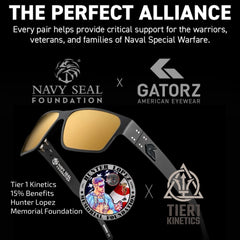 NAVY SEAL FOUNDATION DELTA ROSE POLARIZED LENS WITH GOLD MIRROR - Ammo Can Included